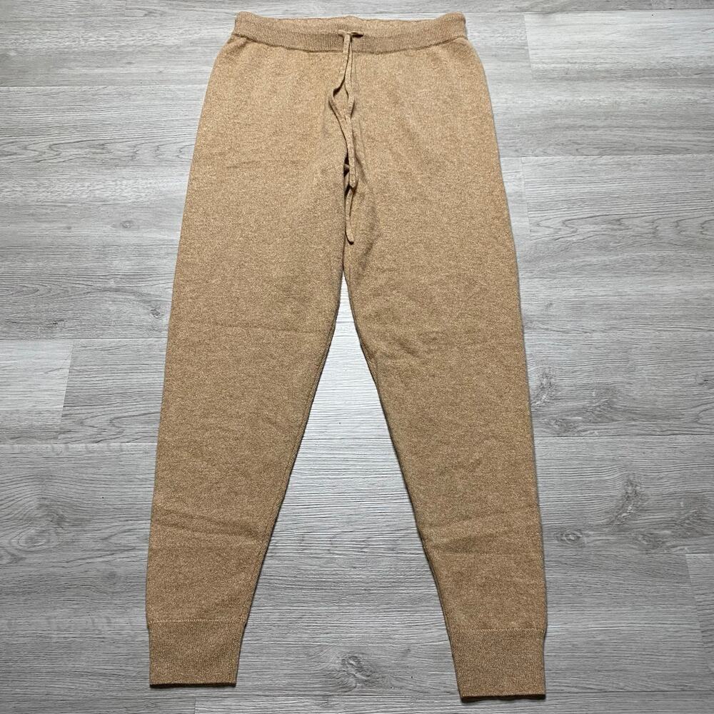 Charter Club Cashmere Sweater Set Pants Medium Light Brown Oatmealish - Picture 4 of 11